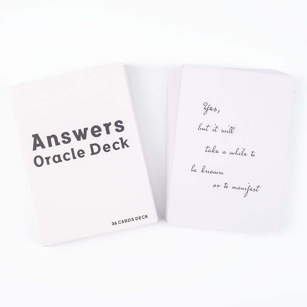 Answers Oracle Deck 36 Cards M - đánh giá và giá Tarot Cards Deck With Guidebook
